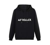 MOYANSHUHUA Electronic Music Rock Roll DJ Afrojack Remix Radio Logo Printing Graphic Mens Sweatshirts Unisex Black Hooded S