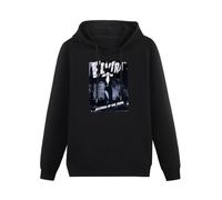 MOYANSHUHUA Elvira Gothic Horror Mistress of The Dark Printing Graphic Mens Sweatshirts Unisex Black Hooded 3XL