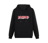 MOYANSHUHUA Exodus Printing Graphic Mens Sweatshirts Unisex Black Hooded XXL