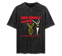 MOYANSHUHUA Gogol Bordello Band Logo Unisex T-Shirt Mens Black Men Tees L