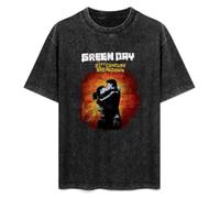 MOYANSHUHUA Green Day 21 St Century Breakdown Unisex T-Shirt Mens Black Men Tees L