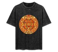 MOYANSHUHUA Gtgth Aztec Calendar Archaeology 6 Herrenhemd Kurzarm Unisex T-Shirt Mens Black Men Tees XL