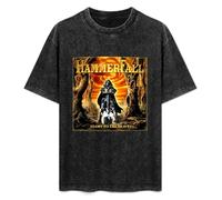 MOYANSHUHUA Hammerfall Glory To The Brave Unisex T-Shirt Mens Black Men Tees L