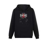 MOYANSHUHUA Marduk Those of The Unlight Printing Graphic Mens Sweatshirts Unisex Black Hooded L
