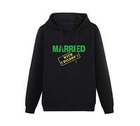 MOYANSHUHUA Married with Children Printing Graphic Mens Sweatshirts Unisex Black Hooded XXL