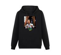MOYANSHUHUA Married with Children Strip Club Retro TV Show Al Bundy Printing Graphic Mens Sweatshirts Unisex Black Hooded 3XL