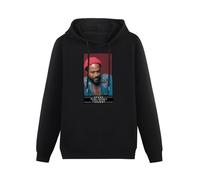 MOYANSHUHUA Marvin Gaye Make America Gaye Again Printing Graphic Mens Sweatshirts Unisex Black Hooded L