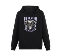 MOYANSHUHUA Masonic Merch Widows Sons Printing Graphic Mens Sweatshirts Unisex Black Hooded 3XL