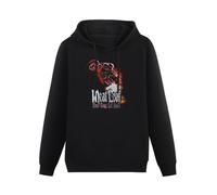 MOYANSHUHUA Meat Loaf Heaven Can't Wait Printing Graphic Mens Sweatshirts Unisex Black Hooded XL