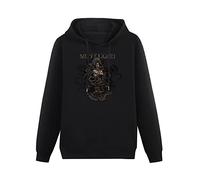 MOYANSHUHUA Meshuggah The Violent Sleep of Reason Printing Graphic Mens Sweatshirts Unisex Black Hooded XL