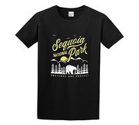MOYANSHUHUA Sequoia National Park Vintage California Bear Gifts Unisex T-Shirt Mens Black Men Tees XXL
