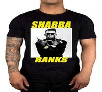 MOYANSHUHUA Shabba Ranks Music Dancehall Jamaican Rap Dope Unisex T-Shirt Mens Black Men Tees 3XL