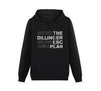 MOYANSHUHUA The Dillinger Escape Plan Printing Graphic Mens Sweatshirts Unisex Black Hooded XXL