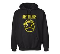 MOYANSHUHUA The Distillers Logo Printing Graphic Mens Sweatshirts Unisex Black Hooded S