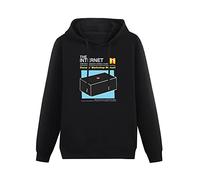 MOYANSHUHUA The Internet Owners Manual It Crowd TV Roy Moss Printing Graphic Mens Sweatshirts Unisex Black Hooded L