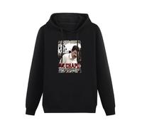 MOYANSHUHUA The Last Narco Jaoquin El Chapo Guzman Graphic Drug Lord Mexico Prison Printing Graphic Mens Sweatshirts Unisex Black Hooded M
