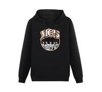 MOYANSHUHUA The Mc5 Garage Band Retro Printing Graphic Mens Sweatshirts Unisex Black Hooded XL