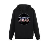 MOYANSHUHUA The Mc5 Indie Band Music Concert Printing Graphic Mens Sweatshirts Unisex Black Hooded XXL