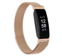Moydolo Pulsera de repuesto de malla metálica de acero inoxidable para Fitbit Inspire, HR, 2 y Ace 2, compatible con hombres y mujeres, S