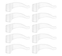 Moyen 20 pares de orejas de agarre agarre anteojos almohadillas antideslizantes (transparente)