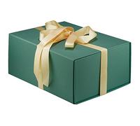 MOYEUPAC Caja de regalo verde, 9 x 7 x 4 pulgadas, caja de regalo con tapas para regalos, cierre magnético para embalaje de regalo, caja de regalo para cumpleaños, caja de regalo de Navidad, color