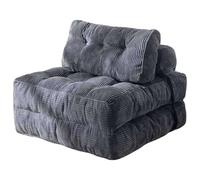 MOYIDUE Sofá Cama Plegable Sofá Futón 2 En 1 - con Almohada Sofá Convertible De Pana Suave, Silla Plegable Portátil Cama Cómodo Sofá Salón para Sala De Estar Dormitorio, Doble(Grey)