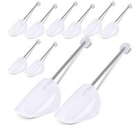 MOYKSRR 5 Pares de Zapatos de Plástico, Hormas de Plástico, Soporte de Resorte Ajustable, Variables hasta la Talla 39-47, Transparente, Ensanchador de Zapatos, Hormas para Zapatos(Tamaño de Hombre)