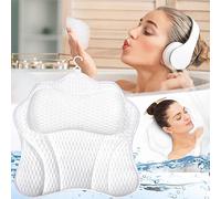 MOYKSRR Almohada para Bañera, Almohada de Baño, Almohada de Bañera Cómoda Malla de Aire 4D Baño, Reposacabezas Ergonómico, Puede soportar la Cabeza,el Cuello, para SPA en Casa Bañera de Hidromasaje
