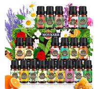 MOYKSRR Set de Aceites Esenciales para Humidificador 20 x 10ml, Natural Aromaterapia, Aromaterapia Aceite Aromático para Difusor, SPA, Masajes, Bricolaje Casero - Eucalipto,Naranja Dulce,Vainilla