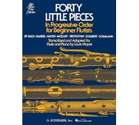 Moyse : forty little pieces in progressive order for beginner flutists - flute traversiere: For Flute & Piano (Louis Moyse Flute Collection)