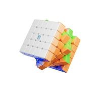 Moyu 5x5 Magic Cube Aochuang v6 Magnetic Master Cube 5x5x5 Puzzle Toy Cube Stickerless, 96 Magnets, Anti-Stick Design Adjustable Elasticity Stickerless Magic Cube (Single-Track Version)