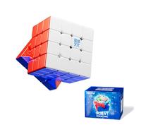 Moyu Aosu V7 4x4 Magnetic Speed Cube, 4 by 4 Flagship Edition, 96 Magnets, Anti-Stick Design Adjustable Elasticity Stickerless Magic Cubo (Standard)