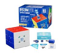Moyu RS3M V5 3x3 SpeedCube, Professional 3x3 Magic Cube Stickerless RS3M V5 Magnetic Master Cube (Magnetic Dual Adjustment) Gift for Speed Cuber