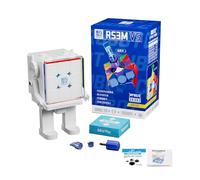 Moyu RS3M V5 Speed Magic Cube 3x3x3, Stickerless Magnetic 3x3 Cube Smooth Easy to Turn, for Competition Training and Birthday Gifts(Robot-Shape Display Box MagLev Matte Version)