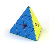 Moyu Weilong Pyraminx Mit 48 Magneten, Maglev Geschwindigkeits-Pyraminx Mit Sichtbarem Magnetismus-Einstellsystem, Elastizität Einstellbarer Dreieckiger Speed Cube, Stickerless