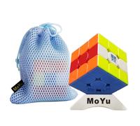 MoYu Weilong WRM V9 3x3 Speed Magic Puzzle Cube Mmagnetic MagLev + 20 Ball Core 3.0. Paño mágico recubierto de UV versión 2024 weilong WR M v9 3 x 3 x 3 x 3 cubo sin pegatinas