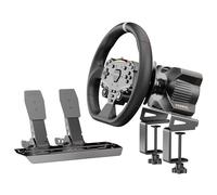 Moza R3 - Paquete de rueda de carreras y pedales para Xbox y PC, potente servomotor DD de 3.9 Nm con construcción de aluminio de grado aeronáutico, empuñaduras de poliuretano ISF duraderas de 11