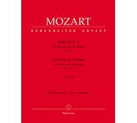MOZART - Concierto para Piano nº 12 (K.414) en La Mayor para 2 Pianos a 4 manos (Urtext) (Barthel)