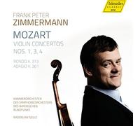 Mozart: Conciertos Para Violín Nos. 1, 3 Y 4; Rondo K. 373; Adagio K. 261 / Frank Peter Zimmermann, Violín. Kammerorchester Des So Des Bayerischen Rundfunks. Radoslaw Szulc, Dirección
