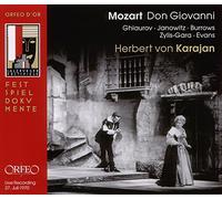 Mozart : Don Giovanni. Gihaurov, Janowitz, Burrows, Zylis-Gara, Evans, Karajan.