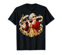 Mozart Flauta Música Clásica Ornado Compositor Arte Camiseta gráfica económica