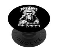 Mozart Heavy Metal Symphony Live Tour Música Clásica Divertida PopSockets PopGrip Adhesivo