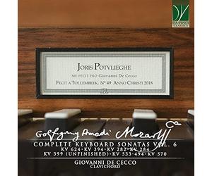 Mozart : Intégrale des sonates pour clavier Vol.6 / Giovanni De Cecco