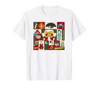 Mozart Kawaii Camiseta gráfica económica, Hombre, Blanco, S