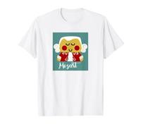 Mozart Kawaii Camiseta gráfica económica, Hombre, Blanco, S