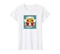 Mozart Kawaii Camiseta gráfica económica, Mujer, Blanco, S