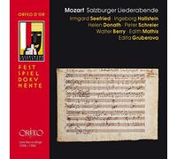 Mozart : Lieder. Seefried, Werba, Hallstein, Werba, Schreie, Gruberova.