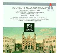 Mozart: Missa solemnis K. 337 , Litaniae de venerabili altaris sacramento K. 125 ,Regina coeli K. 276