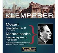 Mozart - mozart : sérénade n°11 - mendelssohn : symphonie n°3