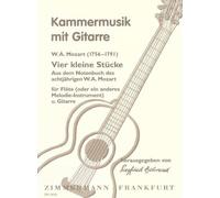 MOZART - Pequeñas Piezas (4) para Violin (Flauta) y Guitarra (Behrend)
